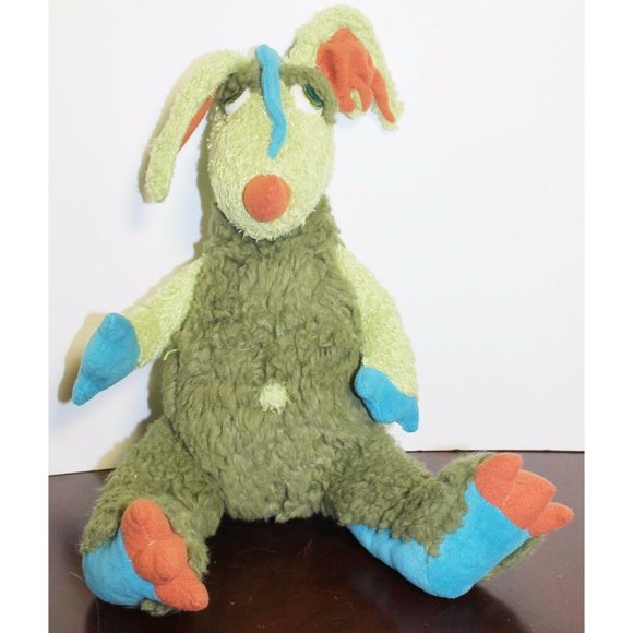 Manhattan Toys Trilby Dragon Plush Green Blue 13" Tall Soft Cuddly 101810CB - Picture 1 of 5